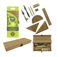 Onyx + Green 10 Piece Bamboo Math Set