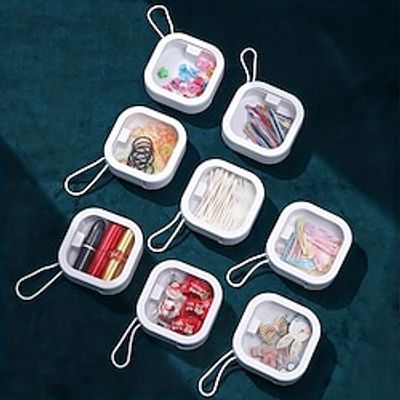 1pc Portable Travel Dust-proof Plastic Storage Box for Cosmetics, Hair, Cards, and Jewelry - Desktop Sorting Organizer Lightinthebox 1pc Portable Travel Dust-proof Plastic Storage Box for Cosmetics, Hair, Cards, and Jewelry - Desktop Sorting Organizer Lightinthebox