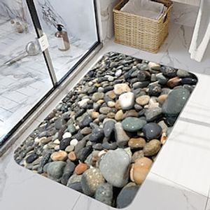 Cobblestone Series Digital Printing Floor Mat Modern Bath Mats Nonwoven  Memory Foam Novelty Bathroom Lightinthebox