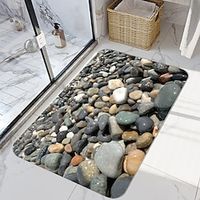 Cobblestone Series Digital Printing Floor Mat Modern Bath Mats Nonwoven  Memory Foam Novelty Bathroom Lightinthebox - thumbnail