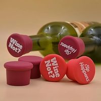 Independent Station Silicone Bottle Stoppers Interesting Wine Bottle Stoppers Red Wine Bottle Stoppers Wisdom Ji Bottle Stoppers Set Of 5 Lightinthebox - thumbnail