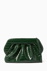 Bios Croc Vegan Leather Pouch Clutch