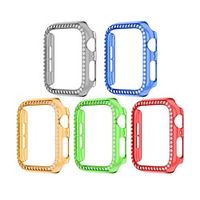 5 Pack Watch Case Compatible with Apple iWatch Series 7  SE  654321 Scratch Resistant Bling Diamond Rugged Hard PC Watch Cover Lightinthebox - thumbnail