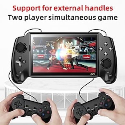 X20 Handheld Game Console 7.0 Inch HD Screen Portable Audio Video Player Classic Play Built-in10000 Free Games Lightinthebox