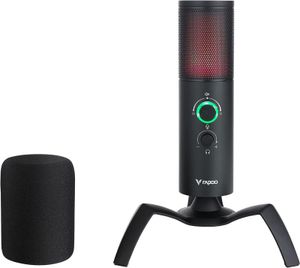 Rapoo Vs500 Led Dual Directional Gaming Microphone With Stand Black - 11839