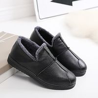 Men's Loafers  Slip-Ons Fur Lined Fleece lined Walking Casual Daily PU Warm Loafer Black Brown Fall Winter Lightinthebox - thumbnail