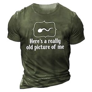 Men's Unisex T shirt 3D Print Graphic Letter Crew Neck Street Daily Print Short Sleeve Tops Casual Designer Big and Tall Sports Green Blue Black miniinthebox