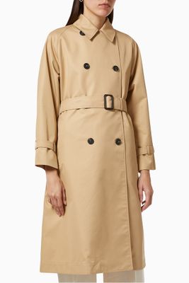 Dama Trench Coat in Water-repellent Gabardine Dama Trench Coat in Water-repellent Gabardine