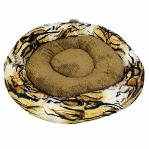 Coco Kindi Washable Pizza Fur Bed - Size #2 Leopard Pattern