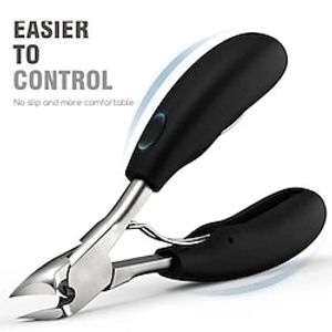 Podiatrist Toenail Clippers, Professional Thick  Ingrown Toe Nail Clippers For Men  Seniors, Pedicure Clippers Toenail Cutters, Super Sharp Curved Blade Grooming Tool miniinthebox