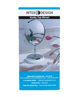 Inter design York Vanity Mirror White & Chrome Inter design York Vanity Mirror White & Chrome