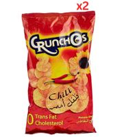 Crunchos Chilli Natural Potatoes 12x150gm (Pack of 2)