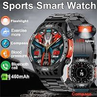 HT22 Smart Watch 1.46 inch Smartwatch Fitness Running Watch Bluetooth Pedometer Call Reminder Activity Tracker Compatible with Android iOS Women Men Long Standby Hands-Free Calls Waterproof IP 67 Lightinthebox