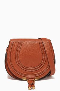 Mini Marcie Saddle Bag in Grained Calfskin