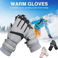 1pair Unisex Skiing Gloves Winter Warm Keeping Gloves Windproof Waterproof And Anti-skid Touch Screen Riding  Cycling Gloves miniinthebox - thumbnail