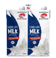 Al Ain Long Life Full Cream Milk 1L (Pack of 4)