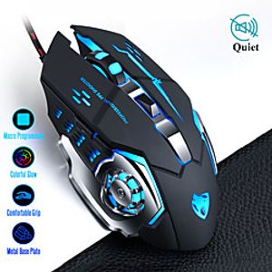 pro gamer gaming mouse 8d 3200dpi adjustable wired optical led computer mice usb cable silent mouse for laptop pc Lightinthebox
