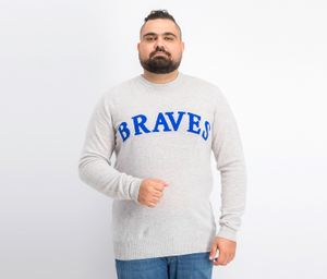 Mens Long Sleeve Sweater  Grey