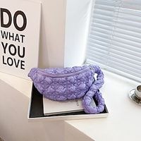 Women's Crossbody Bag Chest Bag Cotton Daily Large Capacity Foldable Lightweight Black White Pink miniinthebox