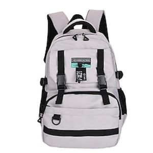 Men's Backpack School Bag Bookbag School Traveling Geometric Nylon Large Capacity Zipper Black Pink Blue miniinthebox