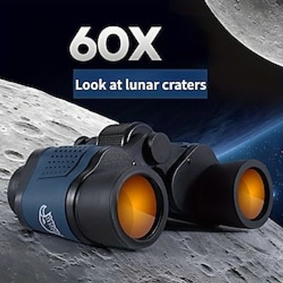 60x60 High-power Binoculars With Coordinates BAK4 Portable Telescope Low Light Night Vision Hunting Sports Tourism Sightseeing Objective 36mm Eyepiece 16mm Magnification 10x miniinthebox