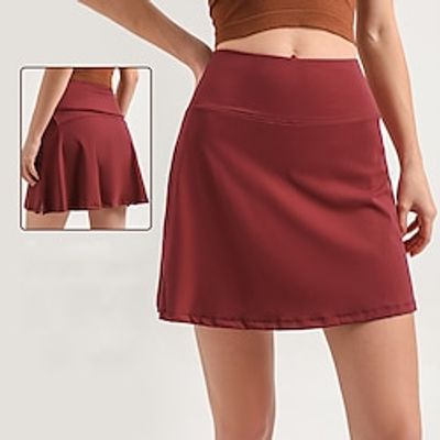 Women's Golf Skirts Golf Skorts Breathable Quick Dry With Pockets Skirt Regular Fit Side Pockets 2 in 1 Solid Color Summer Tennis Golf Badminton miniinthebox Women's Golf Skirts Golf Skorts Breathable Quick Dry With Pockets Skirt Regular Fit Side Pockets 2 in 1 Solid Color Summer Tennis Golf Badminton miniinthebox