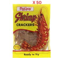 Fry & Pop Shrimp Crackers 200Gm Natural Flavor Pack Of 50 (UAE Delivery Only)