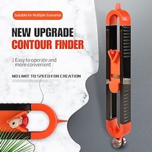 1pc Contour Scribing Ruler, Contour Gauge With Lock, Adjustable Locking Precision Woodworking Measuring Gauge, Measuring Tools miniinthebox