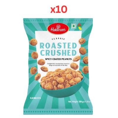 Haldirams Classic Roasted Crushed Peanuts 200Gm (Pack Of 10)