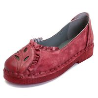 SOCOFY Soft Flat Leather Shoes