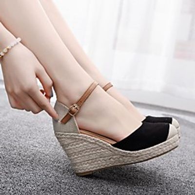 Women's Heels Pumps Peep Toe Satin Solid Colored Almond Black Lightinthebox