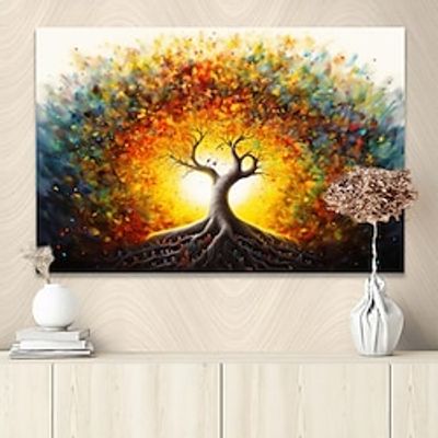 Plants Wall Art Canvas tree of Life Prints and Posters Plants Pictures Decorative Fabric Painting For Living Room Pictures No Frame miniinthebox