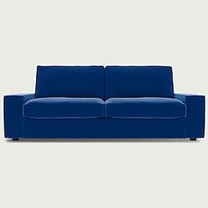 IKEA KIVIK 3 Seat Sofa Cover Checked Velvet Regular Fit With Piping Machine Washable Lightinthebox