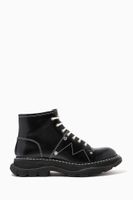 Tread Lace-Up Boots in Shiny Calfskin Tread Lace-Up Boots in Shiny Calfskin