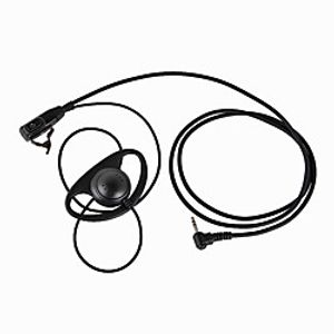 D Type Headset PTT 1 Pin FBI Earhook Earpiece for Motorola Portable HAM Radio headset TLKR T3 T4 T60 T80 MR350R Walkie Talkie miniinthebox