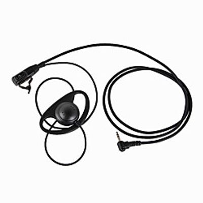 D Type Headset PTT 1 Pin FBI Earhook Earpiece for Motorola Portable HAM Radio headset TLKR T3 T4 T60 T80 MR350R Walkie Talkie miniinthebox