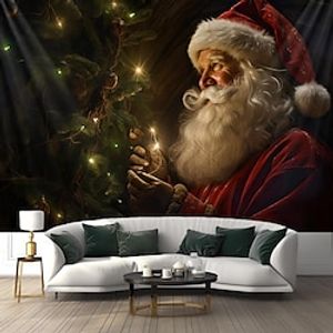 Christmas Santa Hanging Tapestry Wall Art Xmas Large Tapestry Mural Decor Photograph Backdrop Blanket Curtain Home Bedroom Living Room Decoration miniinthebox