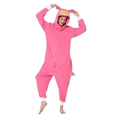 Adults' Kigurumi Pajamas Nightwear Onesie Pajamas Monster Animal Anime Onesie Pajamas Cute Polar Fleece Terylene Cosplay For Men's Women's Animal Sleepwear Cartoon Lightinthebox