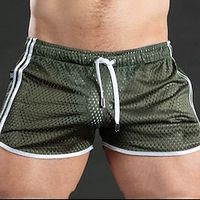 Men's Swim Trunks Swim Shorts Quick Dry Lightweight Board Shorts Bathing Suit with Pockets Drawstring Swimming Surfing Beach Water Sports Stripes Summer miniinthebox - thumbnail