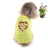 Dog Cat Shirt / T-Shirt Heart Fashion Cute Sports Casual / Daily Dog Clothes Puppy Clothes Dog Outfits Soft White Yellow Costume for Girl and Boy Dog Polyster XS S M L XL miniinthebox - thumbnail