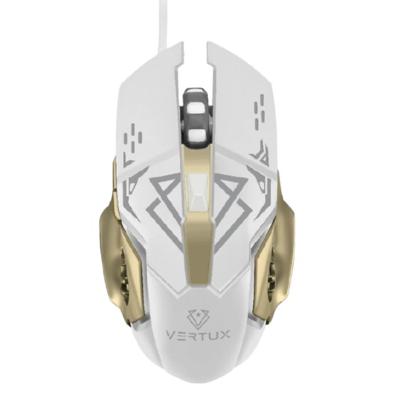 Vertux Drago Precision Tracking Ergonomic Gaming Mouse Upto 3200 DPI White