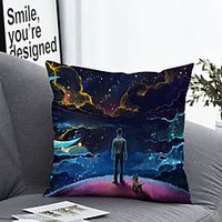 1 Pc Polyester Pillow Cover Animal Geometric 3D Simple Square Zipper Traditional Classic miniinthebox - thumbnail
