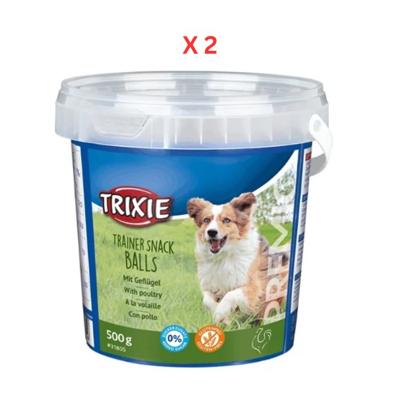 Trixie Premio Trainer Snack Poultry Balls Dog Treats 500G Pack Of 2
