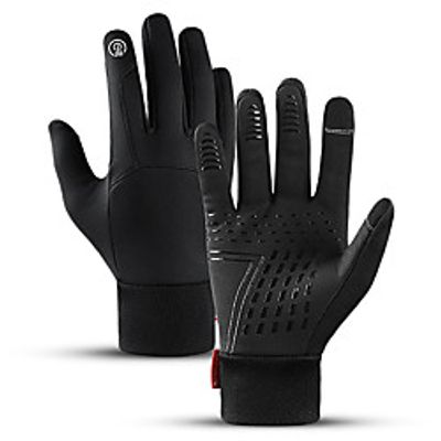 cycling gloves, unisex winter thin thermal gloves touch screen anti-slip running gloves warm liner driving gloves for daily use working hiking climbing hunting gardening miniinthebox