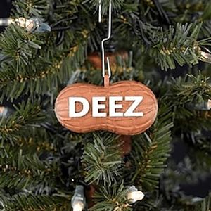 Deez Nuts Ornament Christmas Peanuts Ornament Unique Peanut Hanging Decoration Funny Novelty Nut Christmas Tree Ornaments Fun for Pun Enthusiasts (Color  1pcs) Lightinthebox