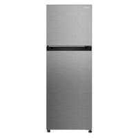 Hitachi 330L, Top Mount Double Door Refrigerator, No Frost Fridge Freezer, High Power, 10 Year Warranty on Inverter Compressor, Tempered Glass Shelves, Silver - HRTN5255MFXAE