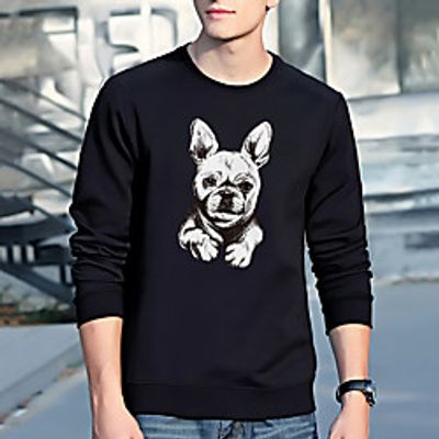 Unisex Pullover Cartoon Print Casual Casual Hoodies Sweatshirts  Blue Yellow Khaki Lightinthebox