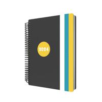 Collins Debden Delta Calendar Year 2024 A5 Day-To-Page Diary (With Appointments) - Yellow