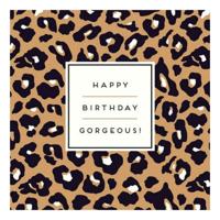 Alice Scott Leopard Print Gorgeous Greeting Card (160 x 156mm)