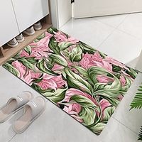 Floral Doormat Non-Slip Oil Proof Rug Indoor Outdoor Mat Bedroom Decor Bathroom Mat Entrance Rug Door Mat miniinthebox - thumbnail